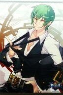 中古タペストリー ハザマ 描き下ろしA2タペストリー 「PS Vitaソフト BLAZBLUE CHRONOPHANTASMA」 エビテ