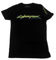 中古Tシャツ ロゴ Tシャツ(襟ブラック) ブラック Sサイズ 「サイバーパンク2077」