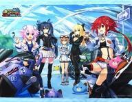 中古タペストリー 集合 オリジナルB2タペストリー 「PS5/PS4/Switchソフト 爆走次元ネプテューヌ VS巨神