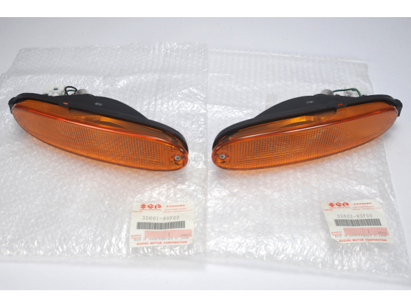 スズキ純正 カプチーノ EA21R EA11R ウィンカー ターンシグナル ランプ ASSY 左右ペア 35601-80F00 35602-80F00 スズキ純正 カプチーノ EA21R EA11R ウィンカー ターンシグナル ランプ ASSY 左右ペア 35601-80F00 35602-80F00