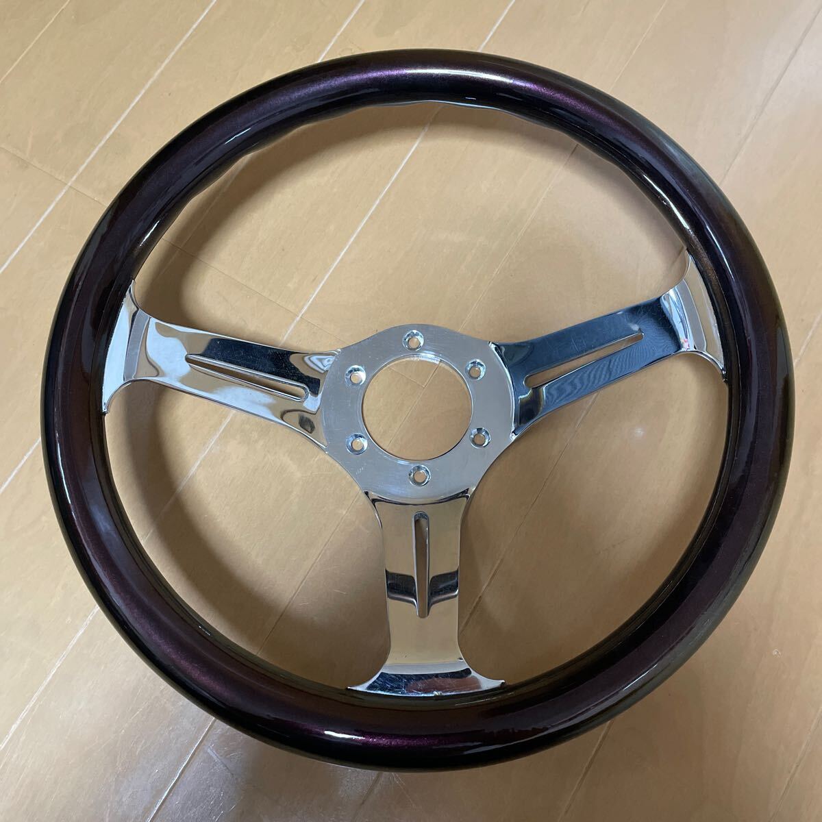 マジョーラ カラー ステアリング ハンドル 35パイ 350mm 中古 マジョーラ カラー ステアリング ハンドル 35パイ 350mm 中古