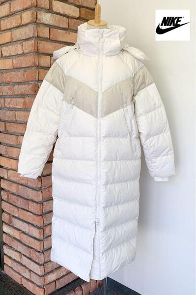 3836 美品 NIKEナイキ ロングダウンコート M/155~165㎝