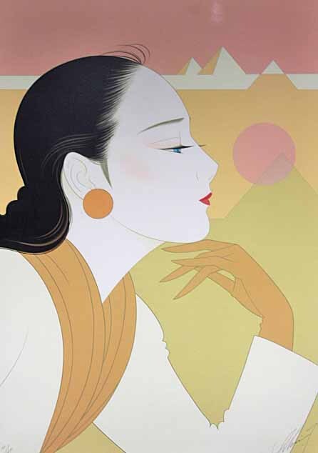 Yahoo!オークション -「鶴田一郎」(シルクスクリーン) (版画)の Yahoo!オークション -「鶴田一郎」(シルクスクリーン) (版画)の