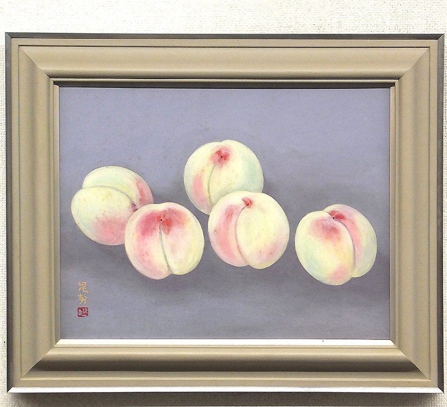 三輪晃久 絵画 花 原画 日本画 美術品・アンティーク・コレクション