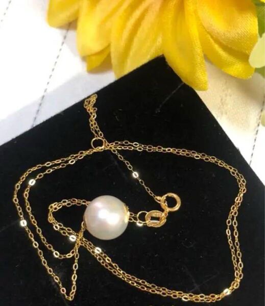 あごや 本真珠 ネックレス 18k 本物 パール ネックレス アクセサリー ゴールド