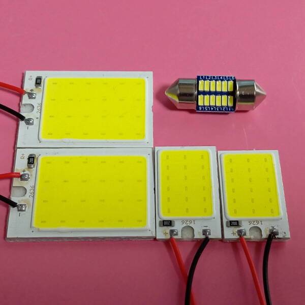 ZRR70系 ヴォクシー 超爆光 T10 LED ルームランプ COB全面発光 5点セット ホワイト トヨタ /c24/c18/t28