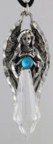 AzureGreen: Guiding Light Amulet pendant