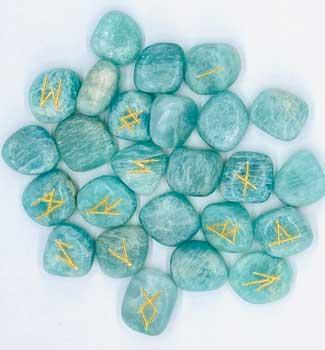 AzureGreen: Amazonite rune set アマゾナイト