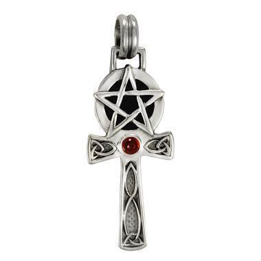 MM: Celtic Knot Pentacle Ankh Amethyst