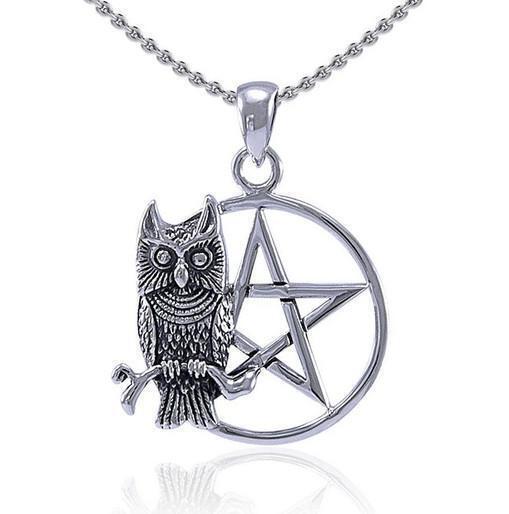 PS: Sitting Owl with Pentacle Pendant