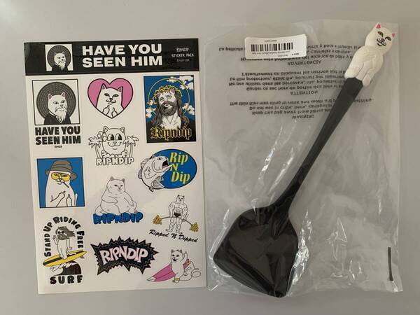 RIPNDIP Lord Nermal Spatula ステッカー付き