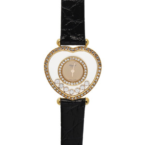 Chopard happy diamond Heart . Zelda iya7P diamond 20/4516 шампанское / бриллиант женские наручные часы кварц б/у серебряный магазин