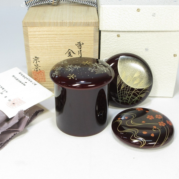 Yahoo!オークション -「茶道具 棗 金輪寺」(漆芸) (工芸品)の Yahoo!オークション -「茶道具 棗 金輪寺」(漆芸) (工芸品)の