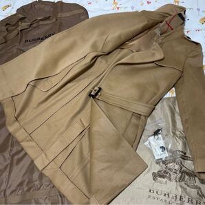 高年式27万★カシミヤ!ウールキャメル美品レディース細身38 165 M L トレンチコート春秋冬物バーバリーロンドンイングランド
