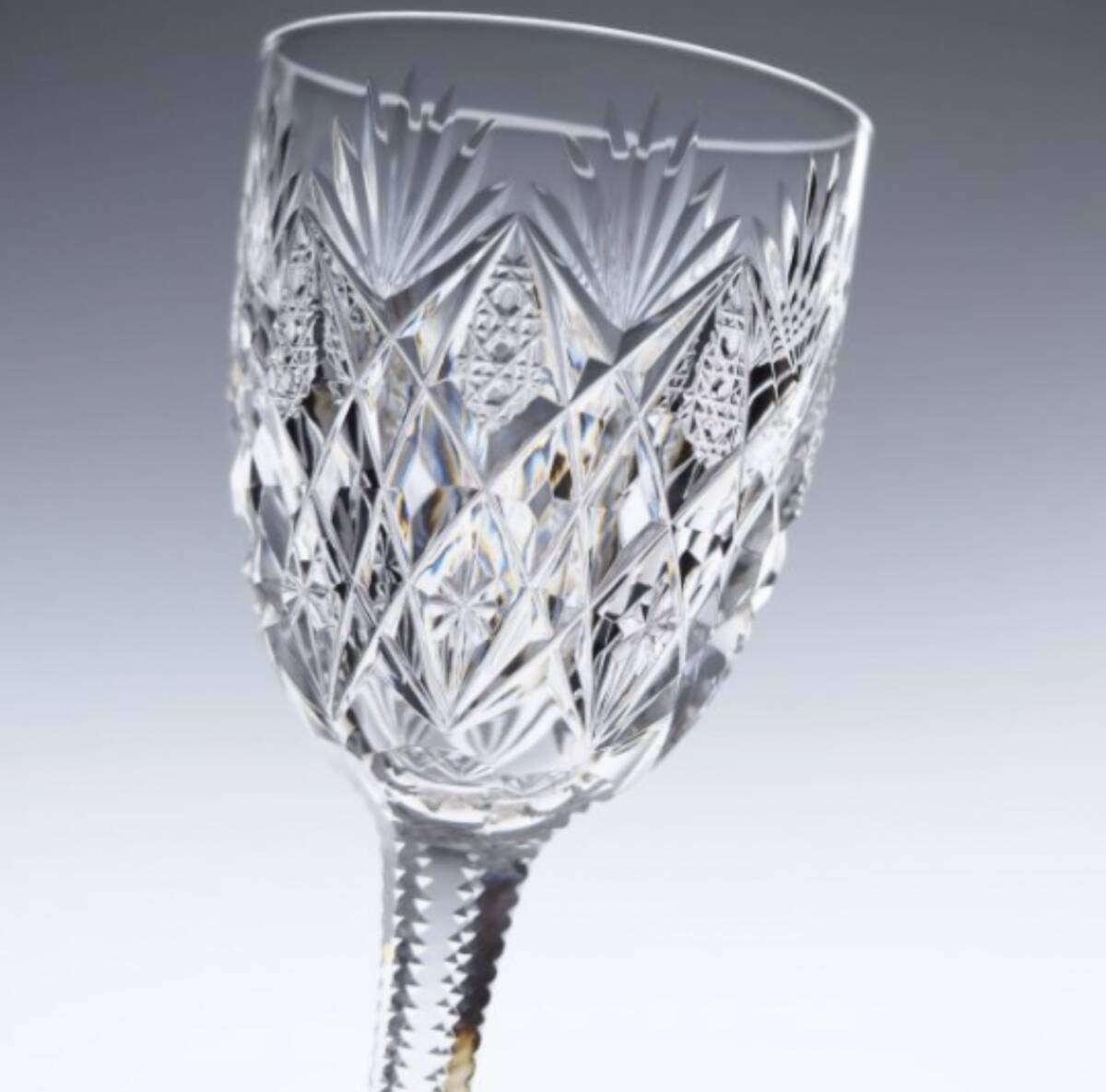 ヴィンテージ サンルイ フローレンス 18cm コンチネンタルゴブレット ◆ Vintage Saint Louis Florence Continental Goblet Crystal Glass