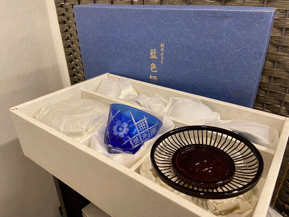 Yahoo!オークション -「藍色切子」(工芸ガラス) (ガラス)の落札 Yahoo!オークション -「藍色切子」(工芸ガラス) (ガラス)の落札