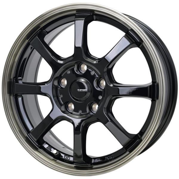 【現品限り】Gスピード 中古アルミホイール 17インチ 4本セット HOT STUFF ホイール4本セット G.speed G05 (MBK) 17インチ 7.0J