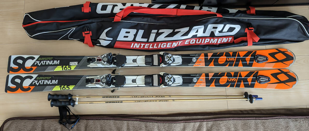 フォルクル VOLKL PLATINUM SC 165cm さむ + MARKER MOTION + フォルクル VOLKL PLATINUM SC 165cm さむ + MARKER MOTION +