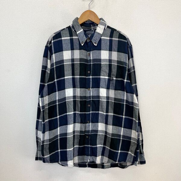 CHAPS チャップス ボタンダウンネルシャツ チェック 長袖 XL 10119515