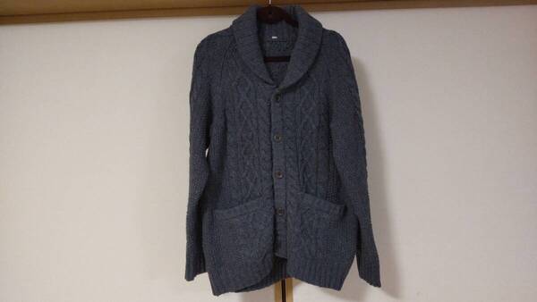 美品 無印良品 ウールセーターカーディガン150 ウール100%