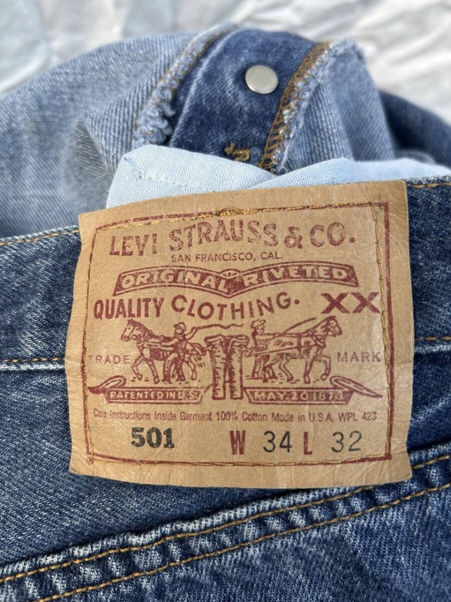 90s LEVIS LEVI'S リーバイス 501 XX アメリカ製 USA製 インディゴ デニム ジーンズ VINTAGE ビンテージ 紙パッチ W34 L32 501-0118 90s LEVIS LEVI'S リーバイス 501 XX アメリカ製 USA製 インディゴ デニム ジーンズ VINTAGE ビンテージ 紙パッチ W34 L32 501-0118