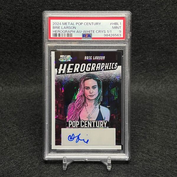 ☆世界1枚限定☆2024 Leaf Metal Pop Century Brie Larson ブリーラーソン 直筆サインカード キャプテンマーベル auto MARVEL Upper Deck