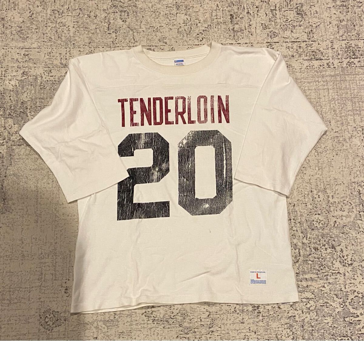 TENDERLOIN 'T-NFL'七分袖 フットボールトップ M 白 ホワイト