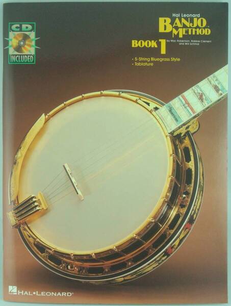 送料無料★CD付 Hal Leonard Banjo Method バンジョーメソッド 5弦バンジョー ブルーグラス・スタイル 初心者 教則本 楽譜 洋書