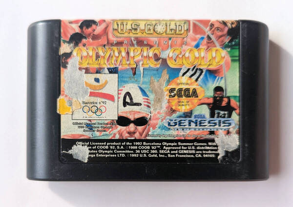 OLYMPIC GOLD Barcelona 92 オリンピックゴールド 北米版 (箱説なし) ★ MD メガドライブ SEGA GENESIS