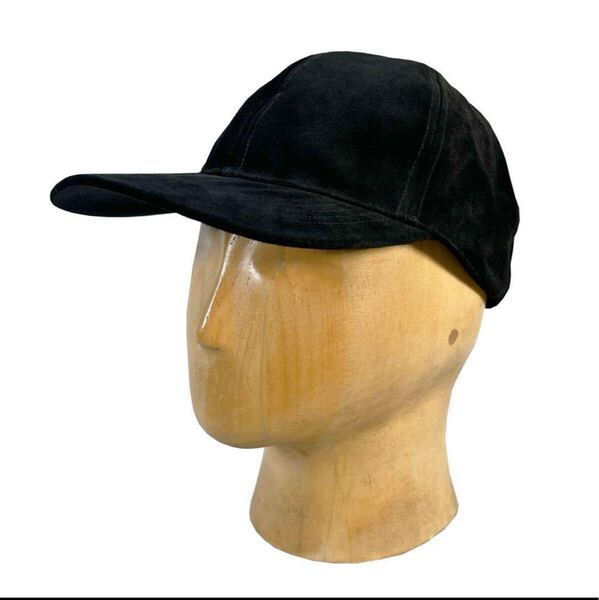 名作 Req Hatter SUEDE LONG BILL CAP 豚革スウェードレザーキャップ