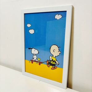 【白額付きポスター】スヌーピー PEANUTS ピーナッツ 17 スケボー