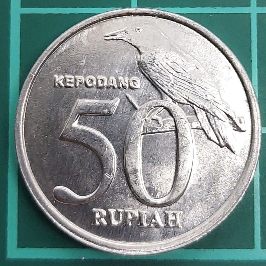非常に珍しい古いインドネシアのお金 1964 ルピア 50 セン