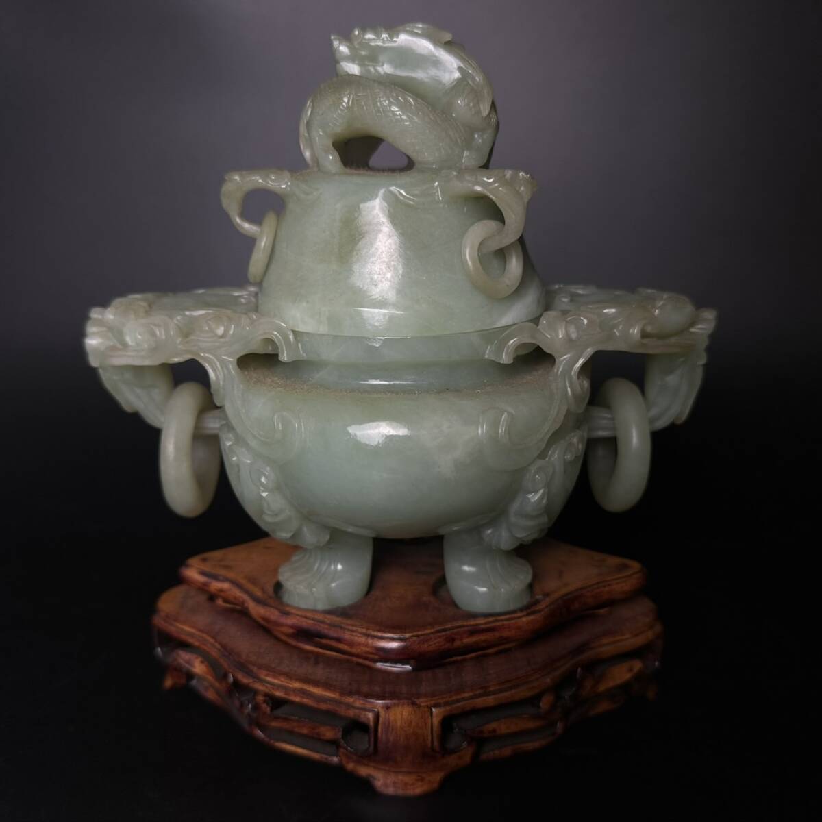 Yahoo!オークション -「翡翠 龍 置物」(彫刻、オブジェ) (美術品 Yahoo!オークション -「翡翠 龍 置物」(彫刻、オブジェ) (美術品