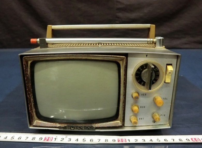 昭和レトロ SONY ソニー TV 5-303 白黒テレビ トランジスタ