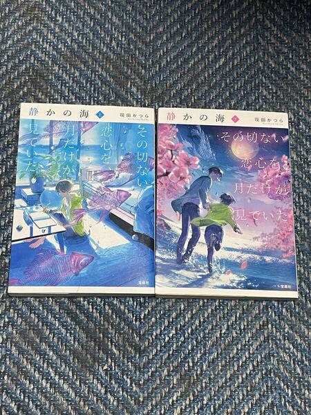 静かの海 その切ない恋心を、月だけが見ていた 上下巻揃い 筏田かつら著 宝島社文庫2冊セット 送料無料