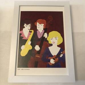 kj ★額装品★ 和田誠 映画 お熱いのがお好き マリリンモンロー 貴重イラスト A5額入 ポスター風デザイン ジャックレモン ビリーワイルダー