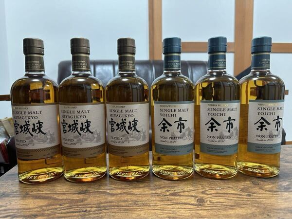 ニッカ シングルモルト 余市 宮城峡3セット売り