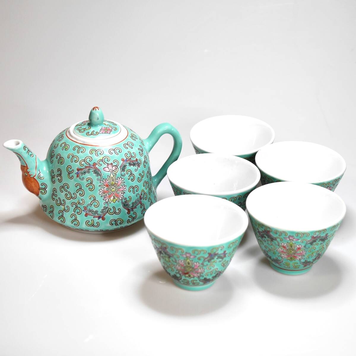 Yahoo!オークション -「中国景徳鎮 茶器」(色絵磁器) (骨董 Yahoo!オークション -「中国景徳鎮 茶器」(色絵磁器) (骨董