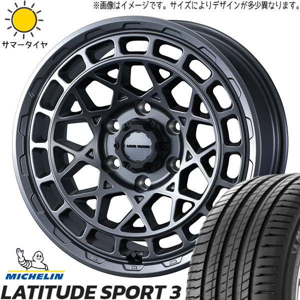 ハリアー 235/55R18 ホイールセット | ミシュラン ラティチュードスポーツ & マッドヴァンスX タイプM 18インチ 5穴114.3