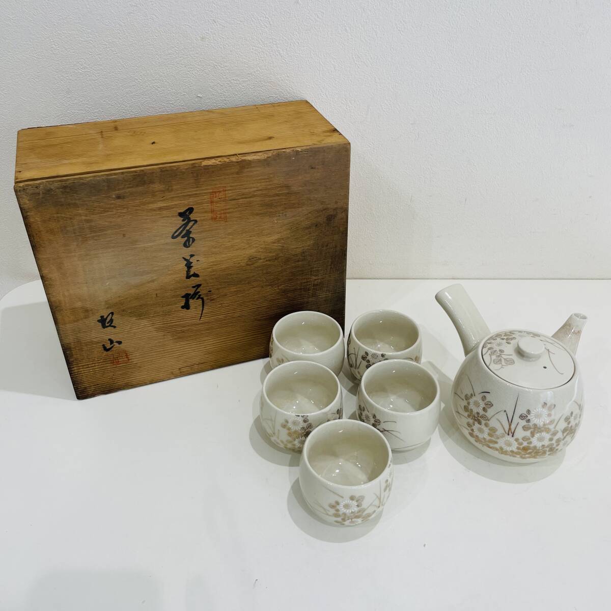 Yahoo!オークション -「九谷焼 茶器揃」(湯呑み、カップ) (九谷 Yahoo!オークション -「九谷焼 茶器揃」(湯呑み、カップ) (九谷