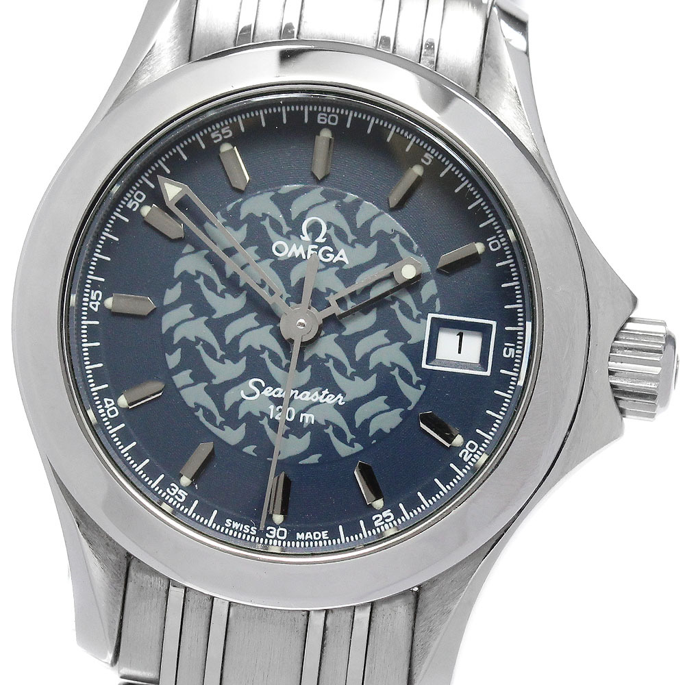 オメガ OMEGA 2580.80 シーマスター120 ジャックマイヨール1997 1000本限定 クォーツ レディース _843166
