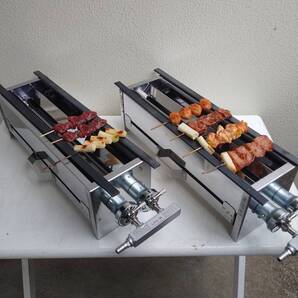 2台セット★ やきとり焼き機器台 業務用 やきとり鳥 キッチンカー みたらし団子 イベント フードフェス