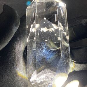 【レア】ブルー エンジェル ラダー ファントム クオーツ 磨き 約163g 1116