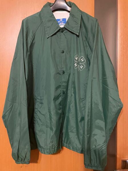希少 90s『Champion』USA製 青タグコーチジャケット チャンピオン アメリカ製 XL VINTAGE ヴィンテージ ビンテージ 古着 アメカジ 90年代