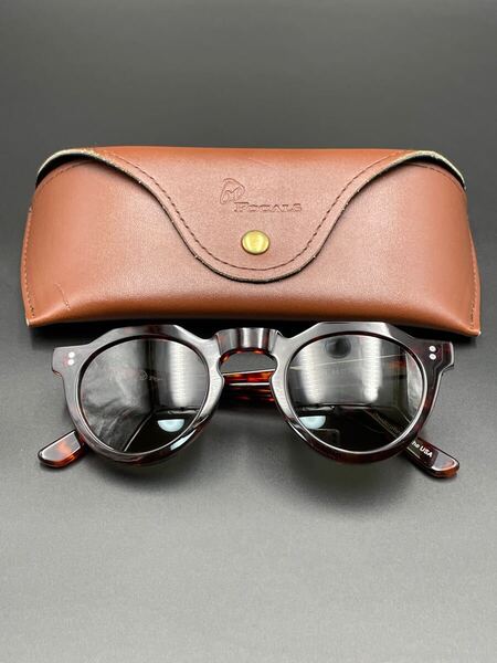 未使用 OLD FOCLS Bootlegger オールドフォーカルズ クラウンパント型 ブラウンデミ サングラス 未使用品