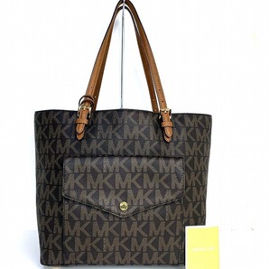 新品同様★送料無料 マイケルコース MICHAEL KORS モノグラム ジェットセット トートバッグ 肩掛け可能 ショルダー