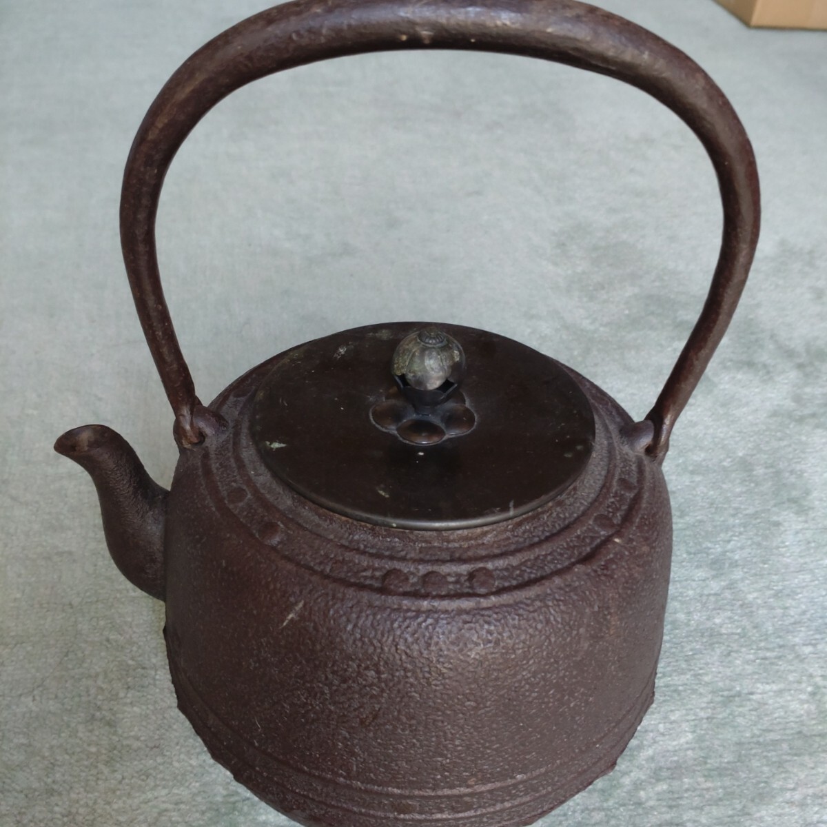 送料込【逢絢亭】茶道具 釜 風炉釜 瓢釜 釜師 菊地正直 共箱入り