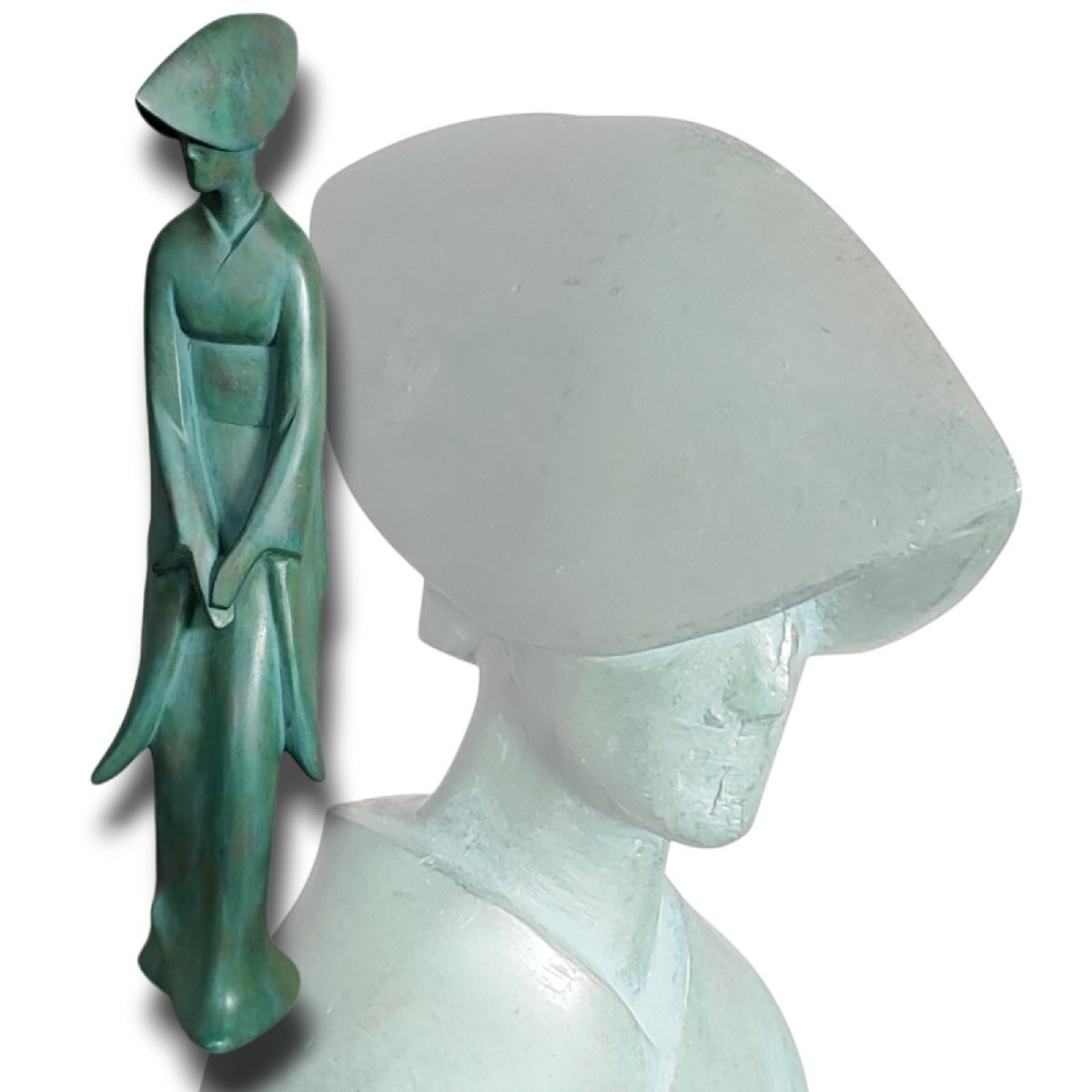 人形　銅製　ブロンズ像　オブジェ　置物　インテリア　工芸品　美術品　A2980 2025年最新】Yahoo!オークション -ブロンズ像女性像(銅製)の中古