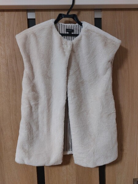 UNITED ARROWS グリーンレーベルリラクシング TJフェイクファー ジレ