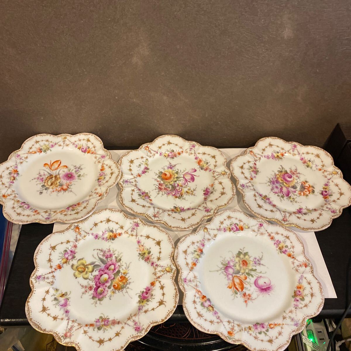 貴重・美品】ドレスデン 飾り皿 プレート アンティーク